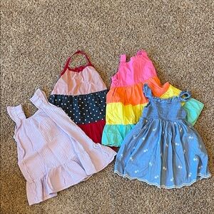 Colorful Girls' Dresses Set